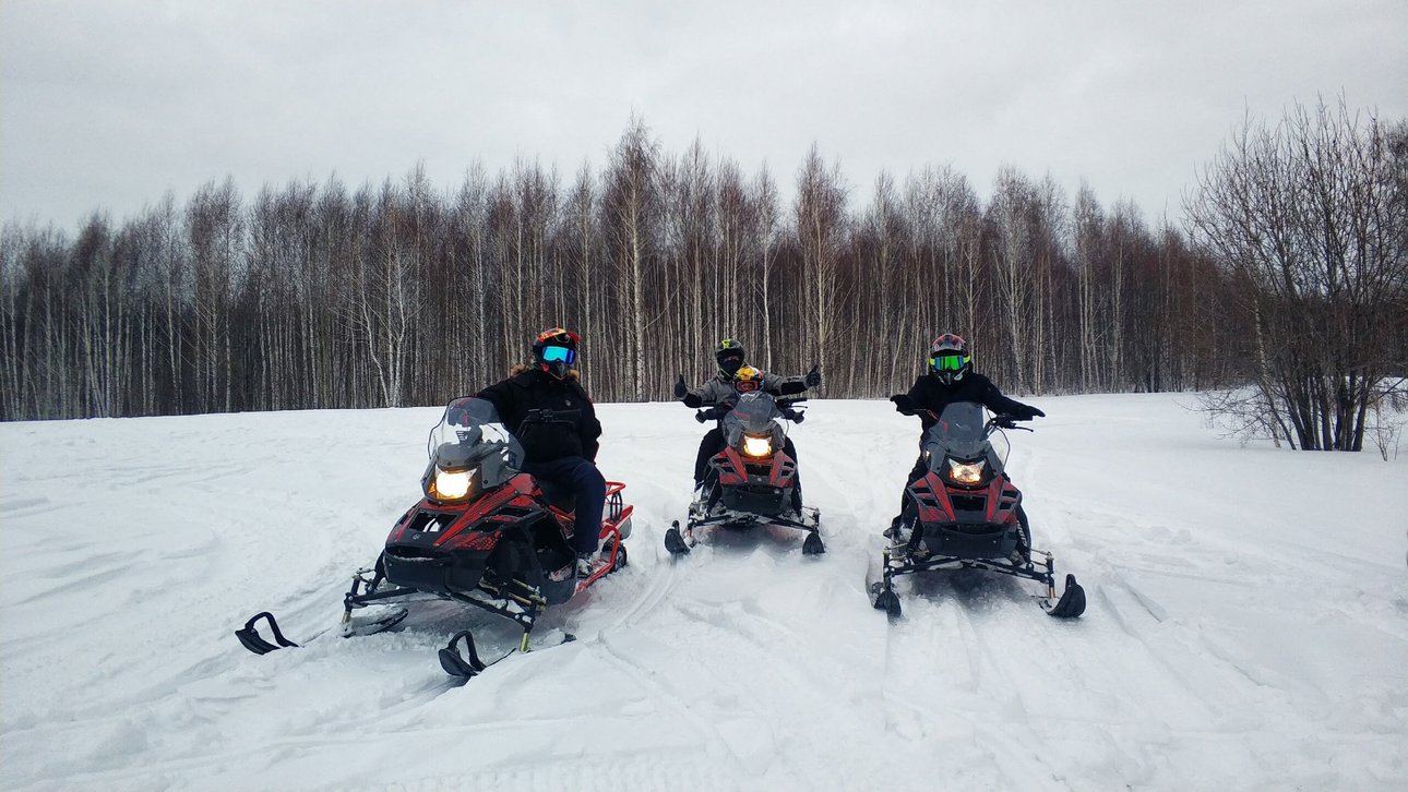 Покататься на снегоходах в пригороде Кирова. Сайт snegohod1.ru